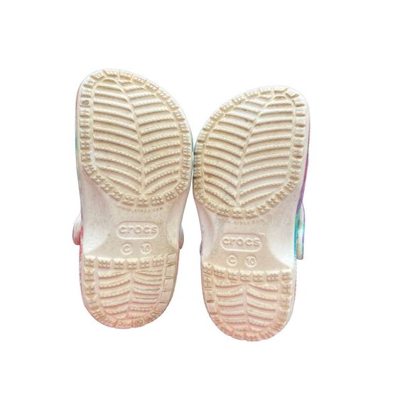 CROCS tye dye Rainbow clogs size 10C - Picture 7 of 7